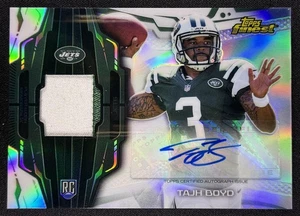 2014 Topps Finest #RAP-TB Tajh Boyd Rookie Patch Autografo Rifrattore RPA - Foto 1 di 2