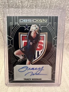 Tracy Noonan Electric Etch Auto 106/199 2024-25 Obsidian Soccer SP USWNT 1999 - Picture 1 of 2