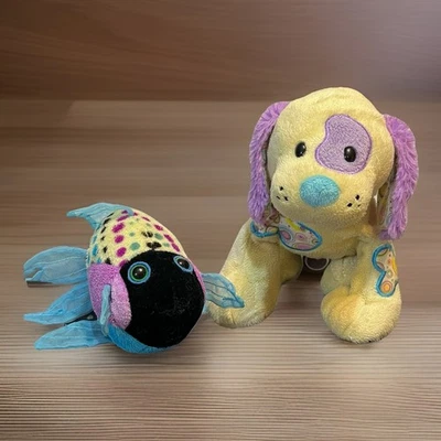 Ganz Webkinz Jelly Bean Puppy Plush Dog HM474 Polka Back Fish HS524 No Codes Lot - Image 1 of 4