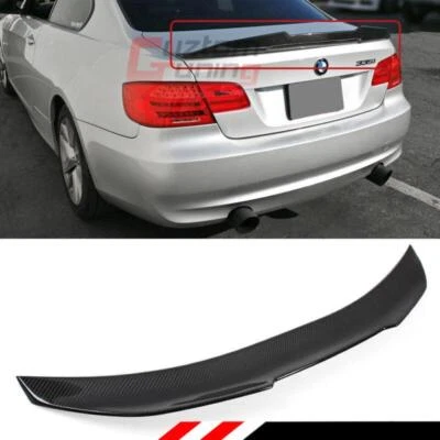 Alerón de maletero de fibra de carbono Highkick para BMW E92 M3 335i 328i V2 2007-12 Foto 1 de 4