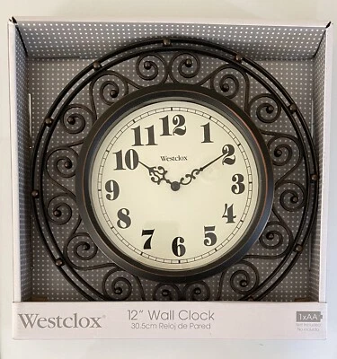 "Reloj de pared redondo Westclox ⏰ 12""" Foto 1 de 4