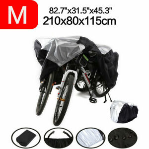 Universal Waterproof Bicycle Bike Cover Rain Garage Storage Protector For 2 Bike