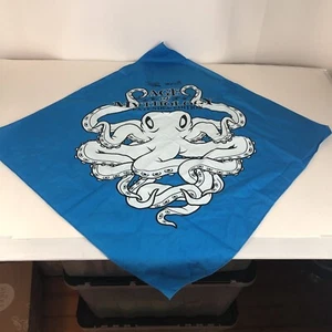 Microsoft Age of Mythology Promo Blue Octopus Handkerchief 22" RARE - Picture 1 of 4
