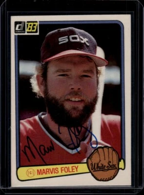 1983 Donruss #652 Marvis Foley Autographed Trading Card - Image 1 of 2
