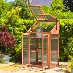 Wooden Cold Frame Greenhouse Large Garden Storage Growhouse Planting Heavy Duty - Picture 1 of 23