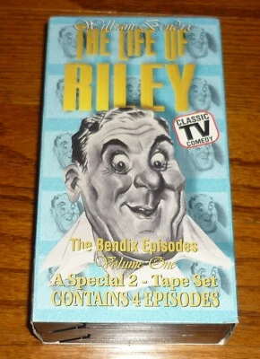 The Life Of Riley VHS video tape set of 2, William Bendix Chester A. Riley, used - Image 1 of 2