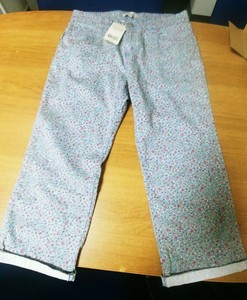Peacocks Cotton Capri, Cropped Trousers 