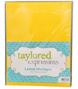 Taylored Expressions TE Lemon Meringue Cardstock 15 Sheets New 8 1/2 X 11 Paper - Picture 1 of 9