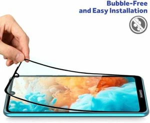 Pour huawei P30 Lite Film Vitre Verre Trempé 9D Couverture complète NOIR - Zdjęcie 1 z 1