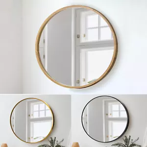 Oikiture Wall Mirrors Round Makeup Mirror Home Decor 50/60/70/80/90cm - Picture 1 of 140