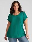 CA 24 Plus Size - Womens Summer Tops - Green Tshirt / Tee