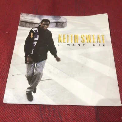 Keith Sweat – I Want Her 7" Vinyl Record EKR 68 (VG+) - Image 1 of 4