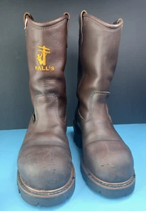 Halls 620W 12" Pull-On WP Composite Toe Wellington Waterproof Boots Men 8.5 D - Picture 1 of 14