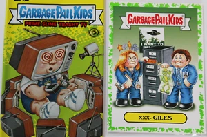 GARBAGE PAIL KIDS 2016 Prime Slime Trashy T.V. Sci-Fi TV GREEN #10a "XXX-Giles" - Picture 1 of 4