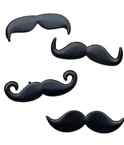 RECUERDOS Brads Decorativos - BIGOTE NEGRO - 36 piezas - Imagen 1 de 4