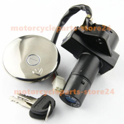 Ignition Key Switch Fuel Cap Lock Set for Suzuki GN250 1985 1986 1987-2000 2001 - Image 1 of 4