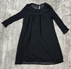 As U Wish Vestito Donna Piccolo Nero Pizzo Manica 3/4 - Foto 1 di 10