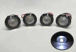 4 Piezas Pactrade Barco Marino LED Livewell Redondo Blanco Luz de Cortesía Impermeable 12V - Imagen 1 de 5