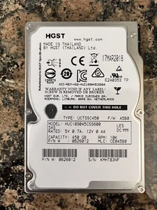 HGST/Hitachi 450Gb 10,000Rpm SAS II 2.5 Hard Drive 64Mb Cache - Picture 1 of 4