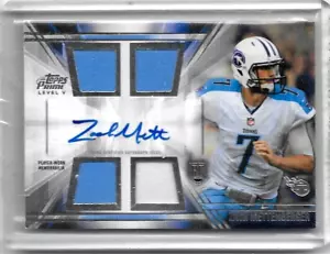 ZACH METTENBERG 2014 TOPPS PRIME V (4) JERSEYS & ROOKIE CERTIFIED AUTOGRAPH - Picture 1 of 1