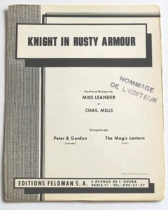 Partition sheet music PETER & GORDON : Knight In Rusty Armour 60's Magic Lantern - Bild 1 von 1
