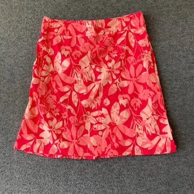 Rip Skirt Pink Red Floral Over Swim Suit Skirt Womens Size XS Extra Small - Image 1 of 4