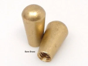 True Custom Shop® Bare Brass Metal Switch Tip for Switchcraft & Gibson USA - Picture 1 of 1