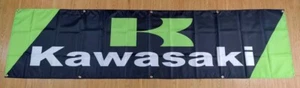 Kawasaki banner sign flag 2x8ft garage wall decor - Picture 1 of 6
