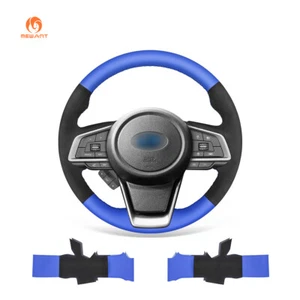 DIY PU Leather Suede Steering Wheel Cover for Subaru Forester Outback Impreza - Imagen 1 de 10