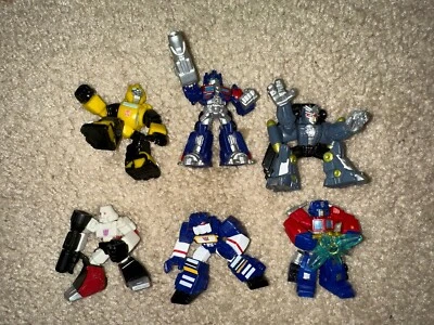 HASBRO TRANSFORMERS ROBOT HERO MINI FIGURES Lot Optimus / Thundercracker / Jazz - Image 1 of 3