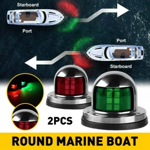 LED Bow Navigation Lights For Marine Boat Pontoon Skeeter 12V Stainless Steel US - Bild 1 von 16