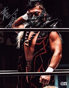 Shingo Takagi Signed 11x14 Photo BAS COA Dragon Gate New Japan Pro Wrestling ROH - Picture 1 of 24