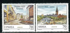 1244 SERBIA 2018 - Cities of Serbia - Kragujevac - Subotica - Synagogue -MNH Set - Picture 1 of 1