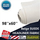 98" Headliner Fabric Foam Backed Auto Roof Liner Repair Upholstery Suede New