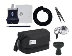 Hookah Set Amotion Roam Mini - Hookah, bowl, tong and Bag Included - BLACK - Picture 1 of 10