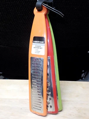 JUEGO RALLADOR PROFESIONAL DE 3 PIEZAS FARBERWARE FINO*GRUESO* REBANADOR NUEVO CON ETIQUETA Foto 1 de 4