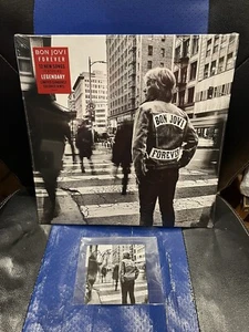 NEU LIMITIERTE AUFLAGE BON JOVI FOREVER SUNBURST VINYL MIT HANDSIGNIERTER KUNSTKARTE - Bild 1 von 8