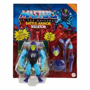 ACTION FIGURE MASTERS OF THE UNIVERSE DELUXE SKELETOR BATTLE DAMAGE MATTEL 14 CM - Foto 1 di 7