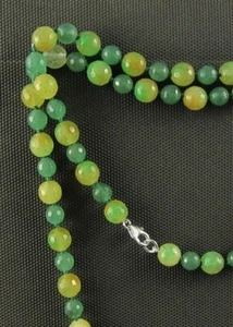 co278 - Collar de Ágatas. *ANUDADO * (100 cm. largo) - Imagen 1 de 3
