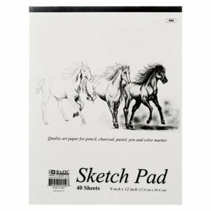 Cuaderno de bocetos de 40 hojas 9" x 12" cuaderno de bocetos de calidad premium libro de papel de arte de dibujo - Imagen 1 de 2