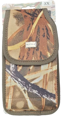 3XL Leaf Camouflage Rugged Nylon Vertical Pouch w/Metal Clip & Belt Loop Holster - Image 1 of 4