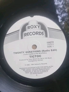 Tictoc Twenty Questions 45 7 Inch Australia Ex Synth Pop 80s - Picture 1 of 2