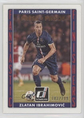 2015 Donruss Fantastic Finishers Press Proof Bronze /299 Zlatan Ibrahimovic #15 - Image 1 of 2