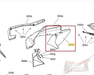 DEFLECTOR DE AIRE SKI-DOO RH 517303604 - Imagen 1 de 1