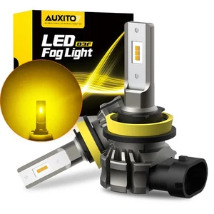 AUXITO H11 H8 LED Bombilla de haz de luz antiniebla alta baja DRL amarillo dorado 20000LM sin ventilador - Imagen 1 de 22