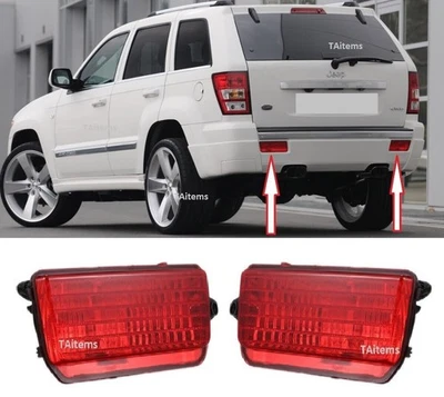 PAR DE FAROS ANTINIEBLA TRASEROS PARA JEEP GRAND CHEROKEE MK III 2005-2010 Foto 1 de 4