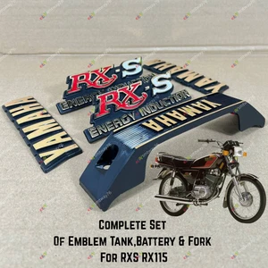 Complete Set Of Emblem Tank / Battery / Fork For  Yamaha RXS RX115 FREE SHIPPING - Bild 1 von 9