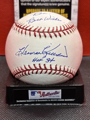 Harmon Killebrew Autographed Baseball JSA cert “HOF 84 Best Wishes” Inscribed - Image 1 of 4