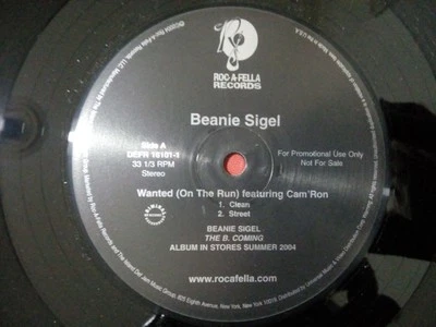 Beanie Sigel, Wanted (On The Run), (12", Promo), NM or M-, 3603263295 - Image 1 of 4