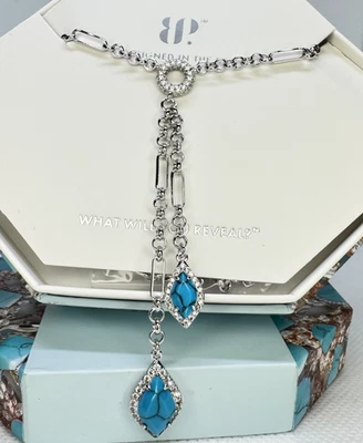 Collar Bomb Party Diciembre - NK85259 Parpadeo y Bling - Magnesita Turquesa Foto 1 de 2